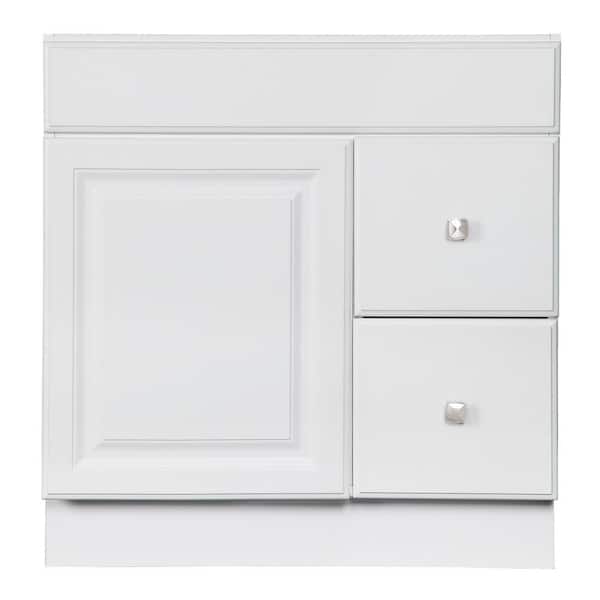 Wyndham 24 in. W x 18 in. D Unassembled Bath Vanity Cabinet Only in White Semi-Gloss