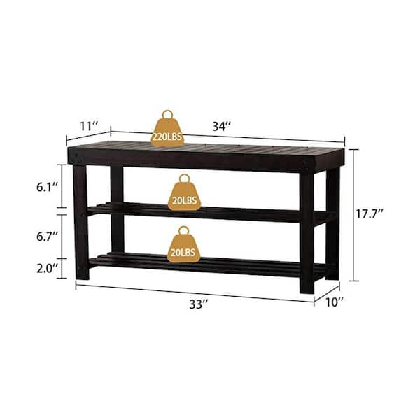 DIY Shoe Storage Bench Plans