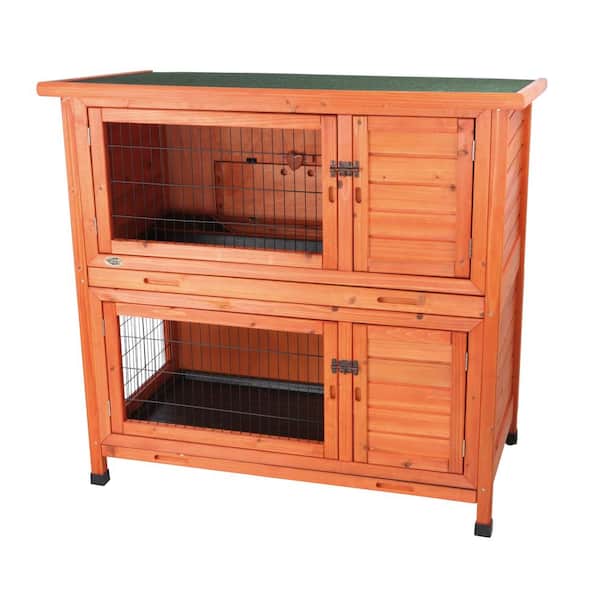 TRIXIE 3.8 ft. x 2.1 ft. x 3.6 ft. 2-in-1 Rabbit Hutch