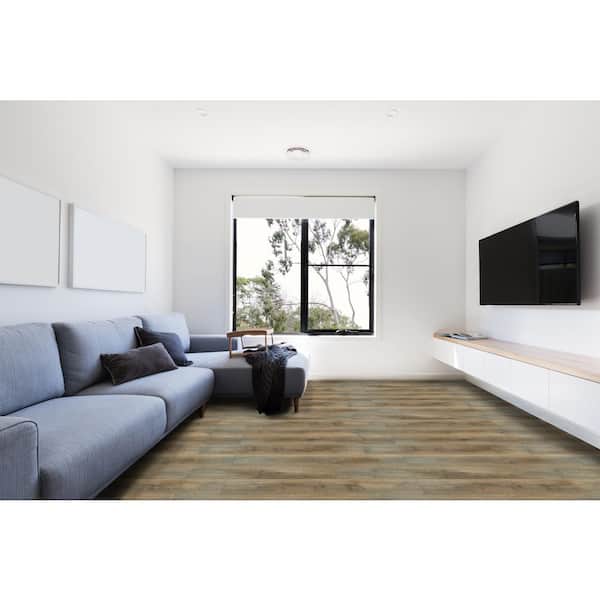 Winhall 6 MIL x 9 in. W x 60 in. L Rigid Core Click Lock Luxury Vinyl Plank Waterproof Flooring (29.92 sq. ft./Case)
