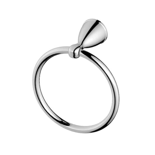 Alima Traditional Wall Mounted Towel Ring in Chrome Finish