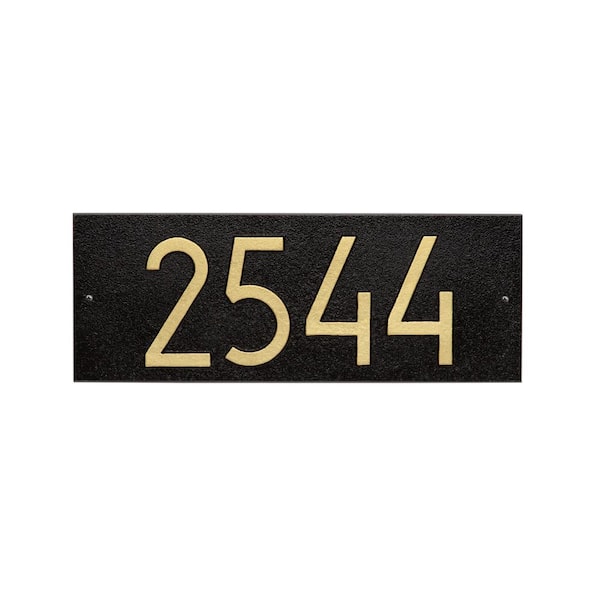 Whitehall Products Mid-Century Modern Rectangle Plaque, Standard Wall 1-Line