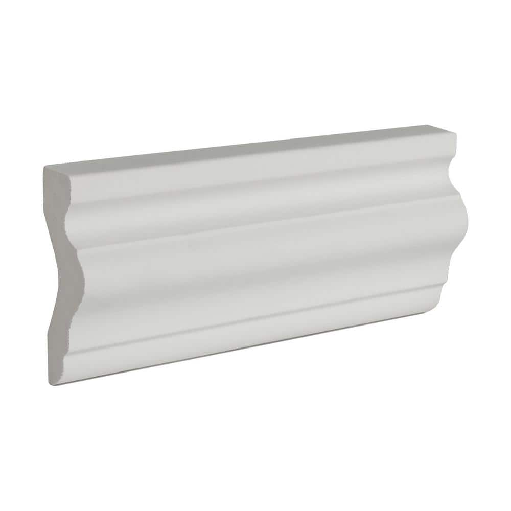 6-inch White Polyurethane Panel Moulding Sample
