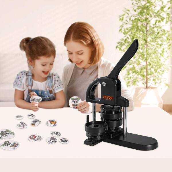 Custom Buttons 1 Inch Badge & Button Making Machine Kit With 100 Pieces ...