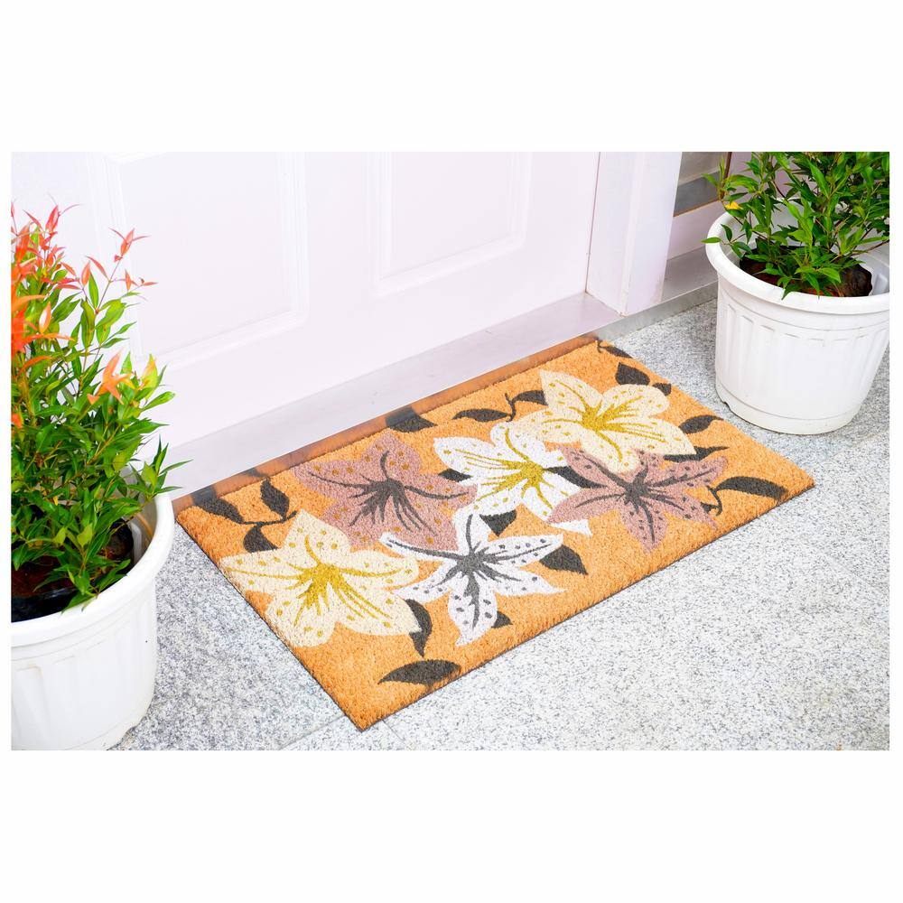 Coconut Grove Modern Coir Outdoor Doormat, 29" x 17"