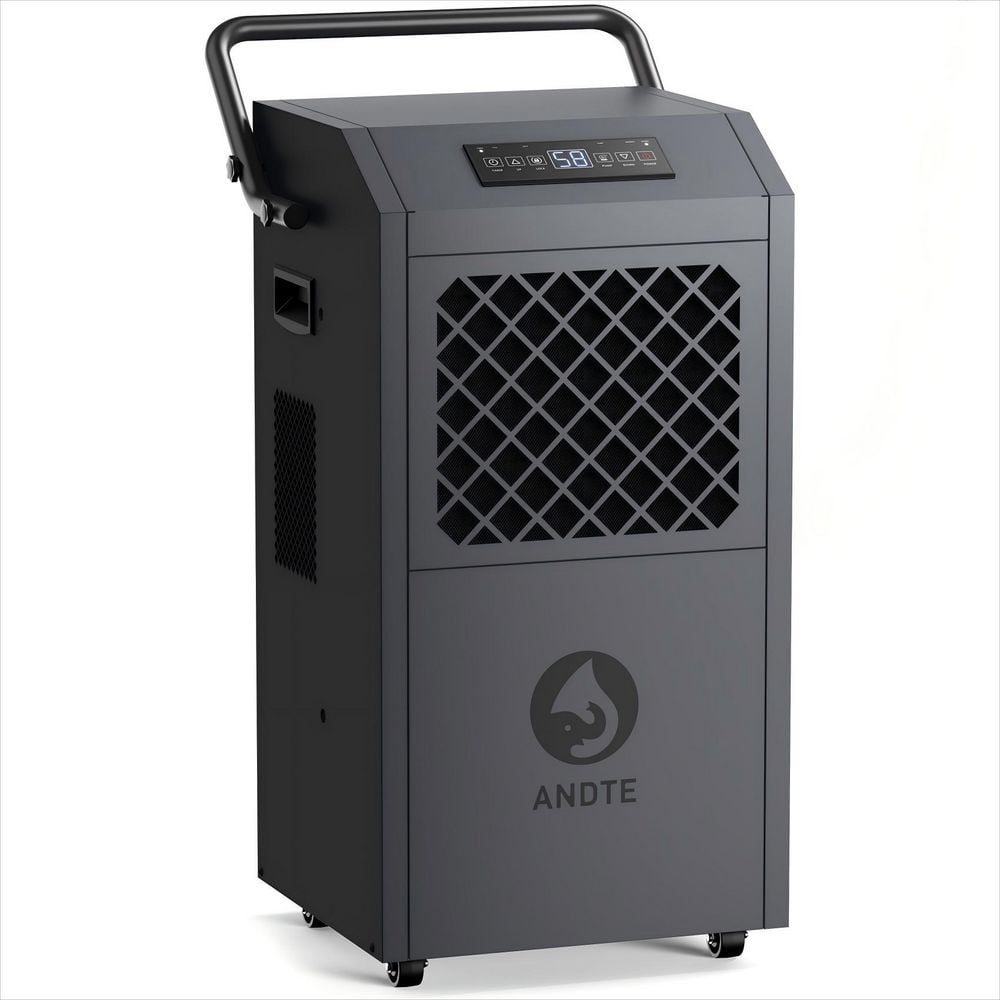 190 pt. 6500 sq.ft. Heavy Duty Bucketless Commercial Dehumidifier with Pump, Drain Hose, Auto Defrost, 24H Timer in Gray price history on PriceWatchPro