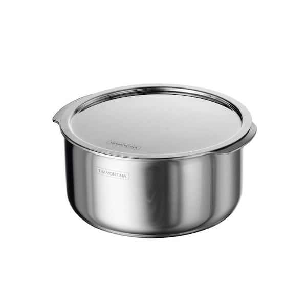 Utsava 3.4 qt. Tri-Ply Clad Stainless Steel Tope with Lid