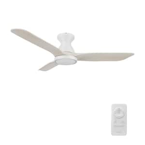 Lainey 52 in. Color Changing Integrated LED Indoor Matte White 10-Speed DC Ceiling Fan with Light Kit and Remote Control