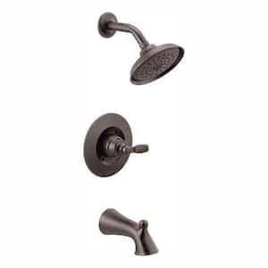 Woodhurst 1-Handle Wall Mount Tub and Shower Trim Kit in Venetian Bronze (Valve Not Included)