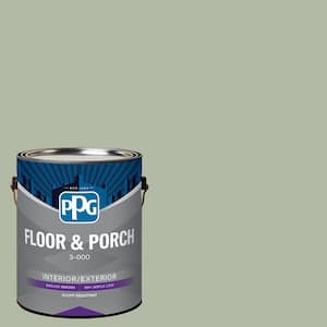 1 gal. PPG1124-4 Light Sage Satin Interior/Exterior Floor and Porch Paint