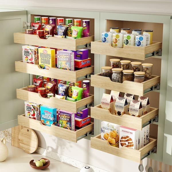 Home Zone Living Pull Out Under Sink Organizer with Two Tiers of Storage, 11.6 W x 20 D