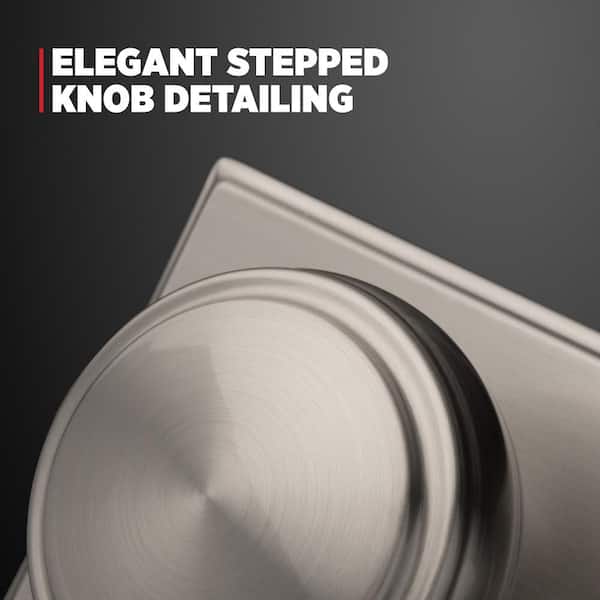 Kwikset Sora Satin Brass Half Dummy 2.19 in. Rectangle Rose Round