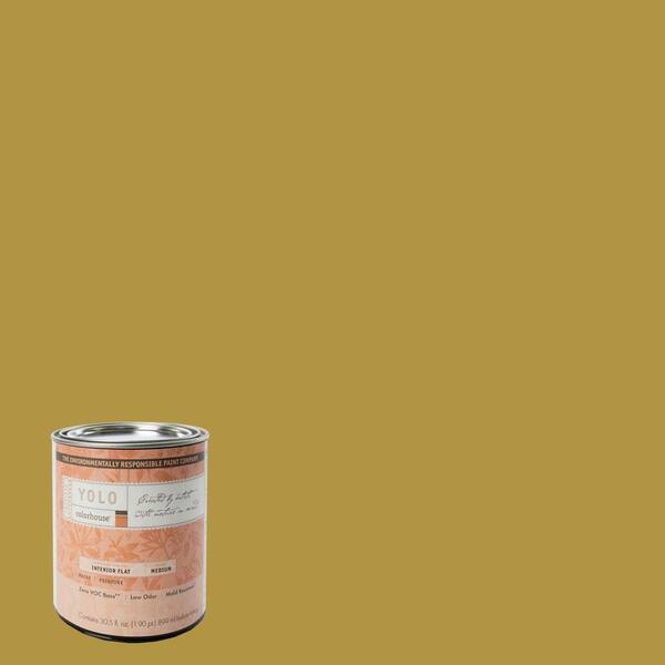 YOLO Colorhouse 1-Qt. Beeswax .06 Flat Interior Paint-DISCONTINUED