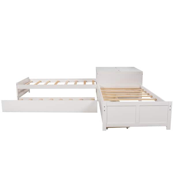 Twin Size Wood Kids Bed Daybed Frame, Ikea Twin Bed Pine Table