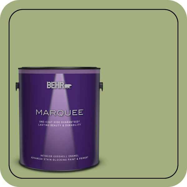 BEHR MARQUEE 1 gal. #M360-5 Fresh Guacamole One-Coat Hide Eggshell Enamel Interior Paint & Primer