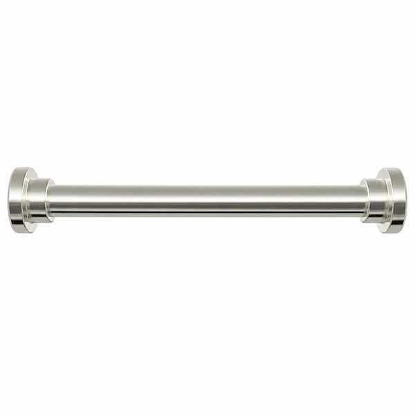 28 in. to 102 in. Stainless Steel Adjustable Tension Shower Curtain Rod in Brushed Nickel, No Drilling, No Rust