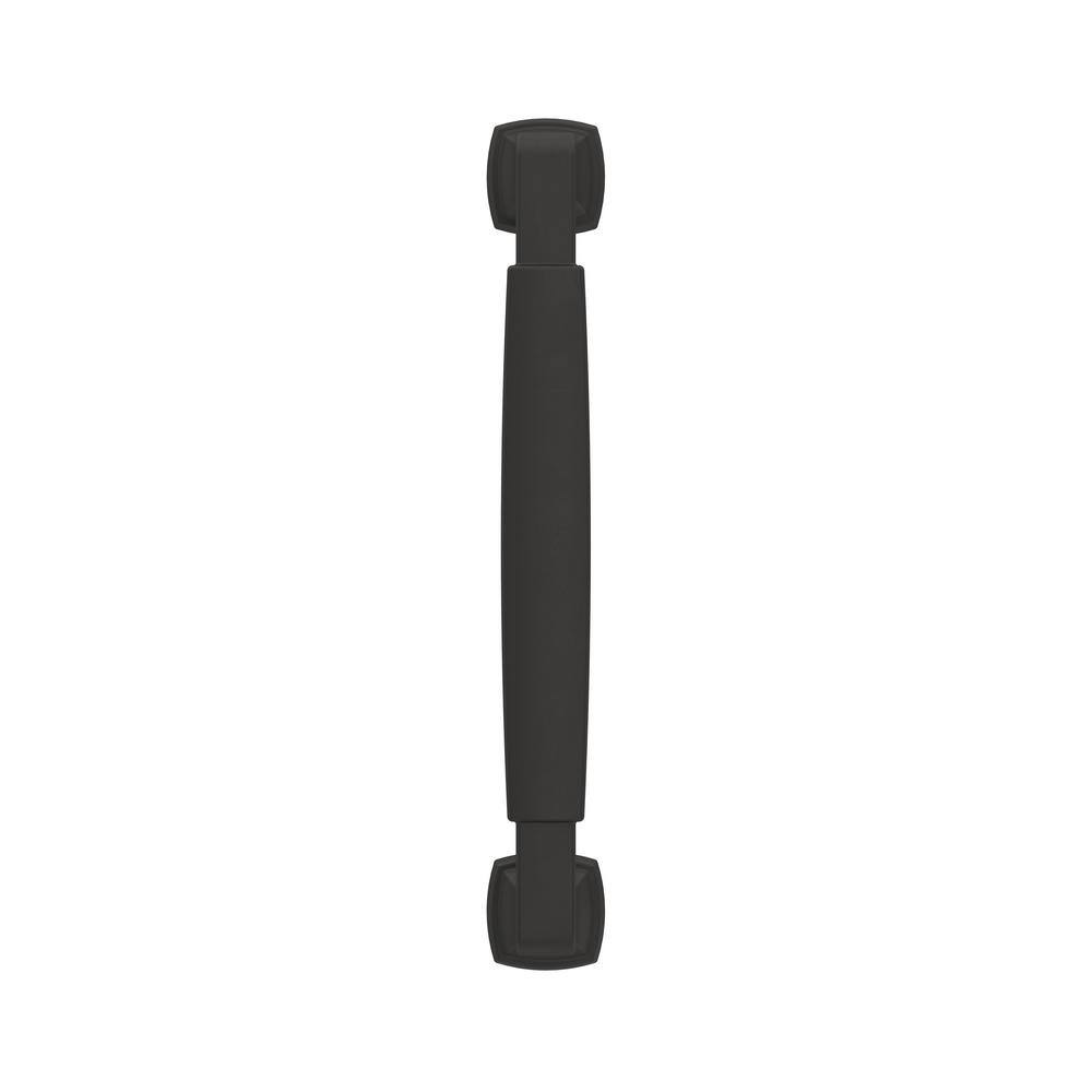 Matte Black Zinc Cabinet and Drawer Pull with Mounting Hardware