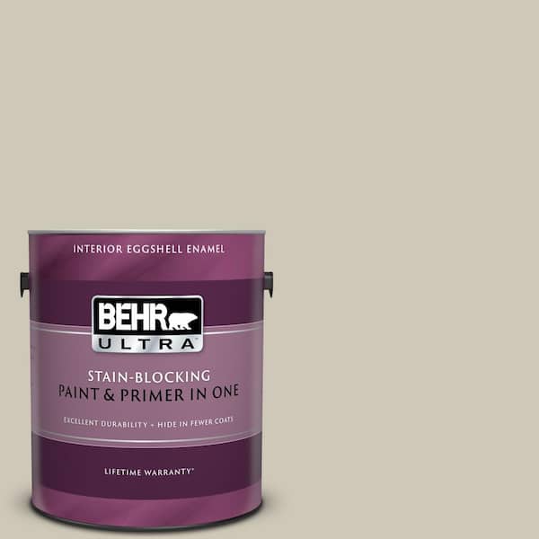 BEHR ULTRA 1 gal. #UL190-16 Coliseum Marble Eggshell Enamel Interior Paint and Primer in One