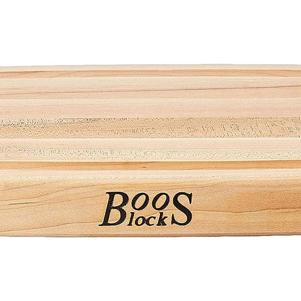 John Boos Maple Wood Reversible Cutting Board with Juice Groove