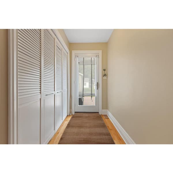 Euro Solid Collection Beige 26 in. W x 96 in. L Stair Runner 17.33 sq. ft.