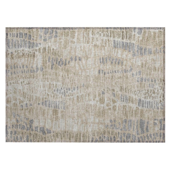 Chantille Machine Washable Indoor/Outdoor Abstract ACN2382 Beige 2 ft. x 3 ft. Accent Rug