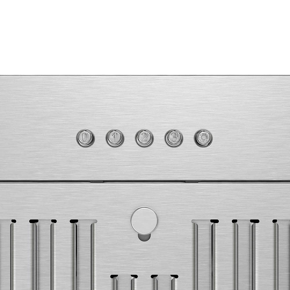 Streamline 28-inch Brushed Stainless Steel Insert Range Hood with Charcoal Filter