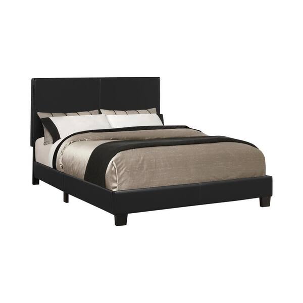 Benjara Black Wood Frame Twin Platform Bed with Chamfered Legs BM216027 ...