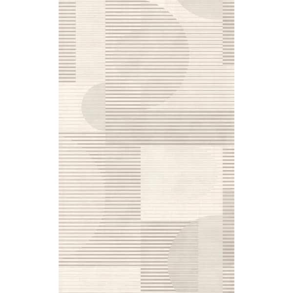 Walls Republic White Circles Shapes Geometric Textured Print Non Woven Non-Pasted Textured Wallpaper 57 Sq. Ft.