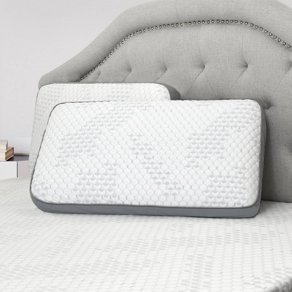 Queen Size Memory Foam Pillow with Cooling Polyester Cover