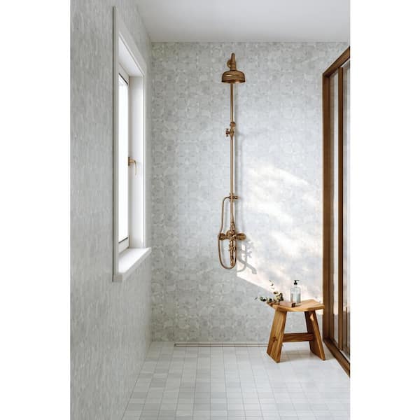 Monet 4 in. x 4 in. Honed Oriental White Marble Floor and Wall Tile (5.11 sq. ft./Case)