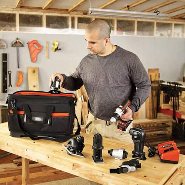 BLACK+DECKER 21 in. Wide-Mouth Matrix Tool Bag BDCMTSB - The Home
