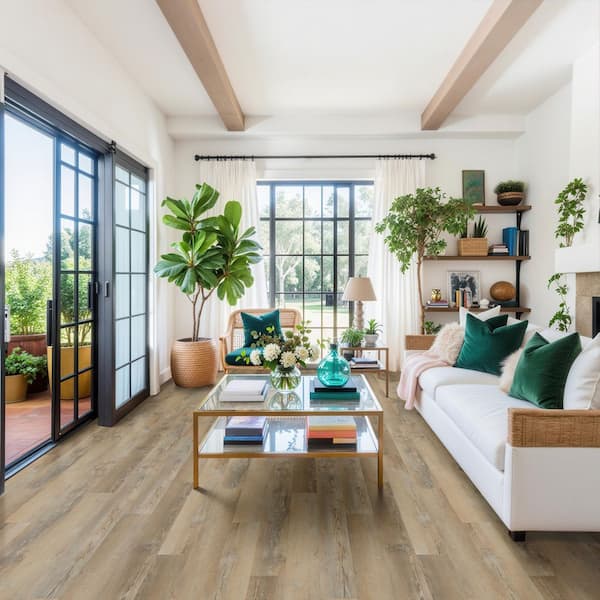 Ocean Bluff 6 MIL x 6 in. W x 48 in. L Waterproof Glue Down Luxury Vinyl Plank Flooring (36 sq. ft. / Case)