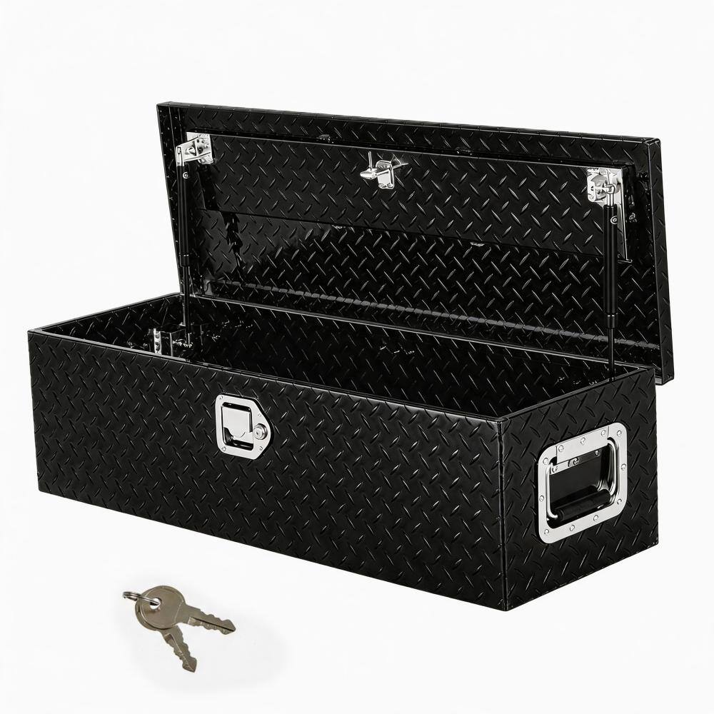 "Heavy-Duty Aluminum Truck Bed Tool Box 39""x13""x10"" Weather-Resistant Storage Lockable Pickup Toolbox for Trucks Black" price history on PriceWatchPro