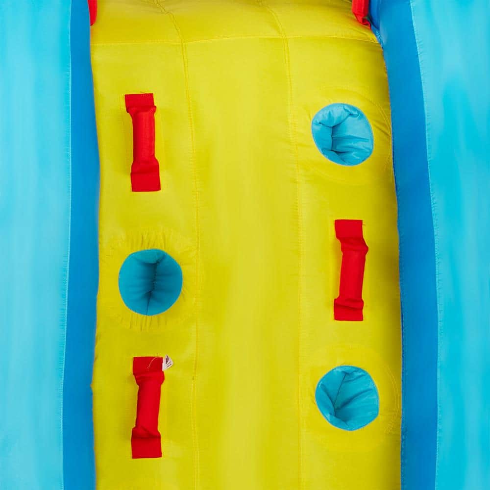Big Blast Blue and Yellow PVC Inflatable Water Park with Slide and Cannon
