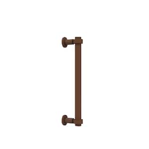 Contemporary 12 in. Back to Back Shower Door Pull in Antique Bronze