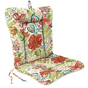 38 in. L x 21 in. W x 3.5 in. T Outdoor Wrought Iron Chair Cushion in Valeda Breeze
