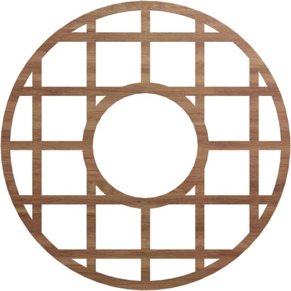 Ekena Millwork 0.375 in. x 38 in. x 38 in. Wood Medallion Moulding