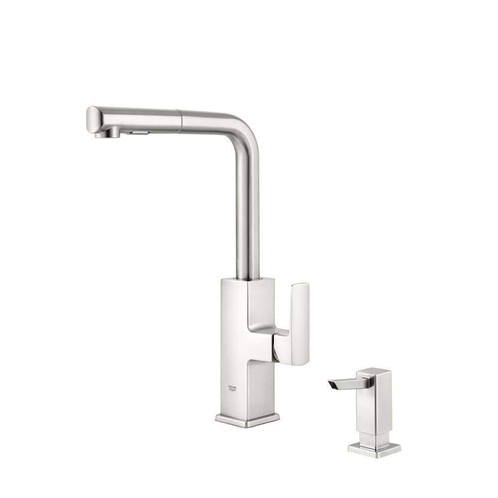 Grifo de cocina GROHE 30274DC0 Minta Pull out spray 2chorros Supersteel