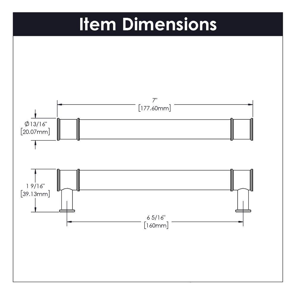 7-inch Clear Acrylic and Satin Nickel Bar Cabinet Pull