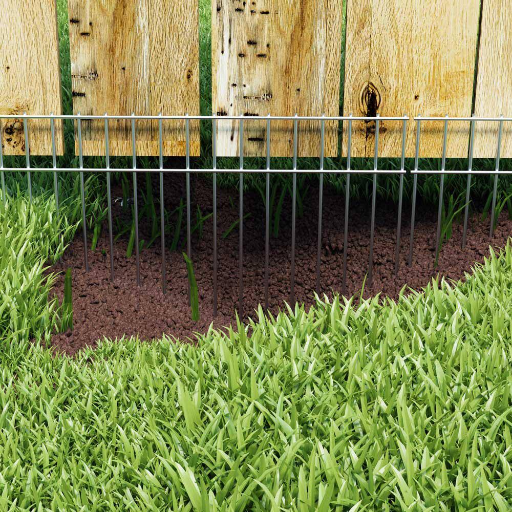 XL Galvanized Steel No-Dig Animal Barrier Fence Panels 15 Pack