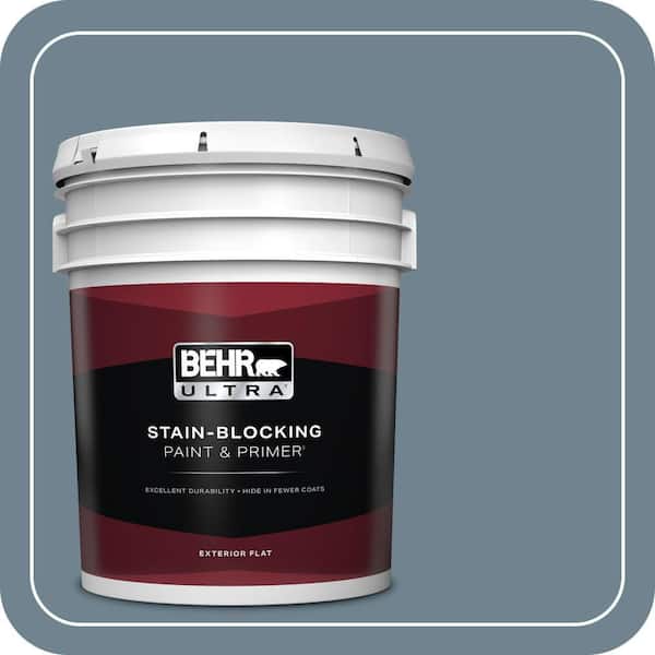 BEHR ULTRA 5 gal. #PPF-37 Rocky Creek Flat Exterior Paint & Primer