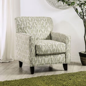 Ladaman Animal Pattern Chenille Accent Arm Chair