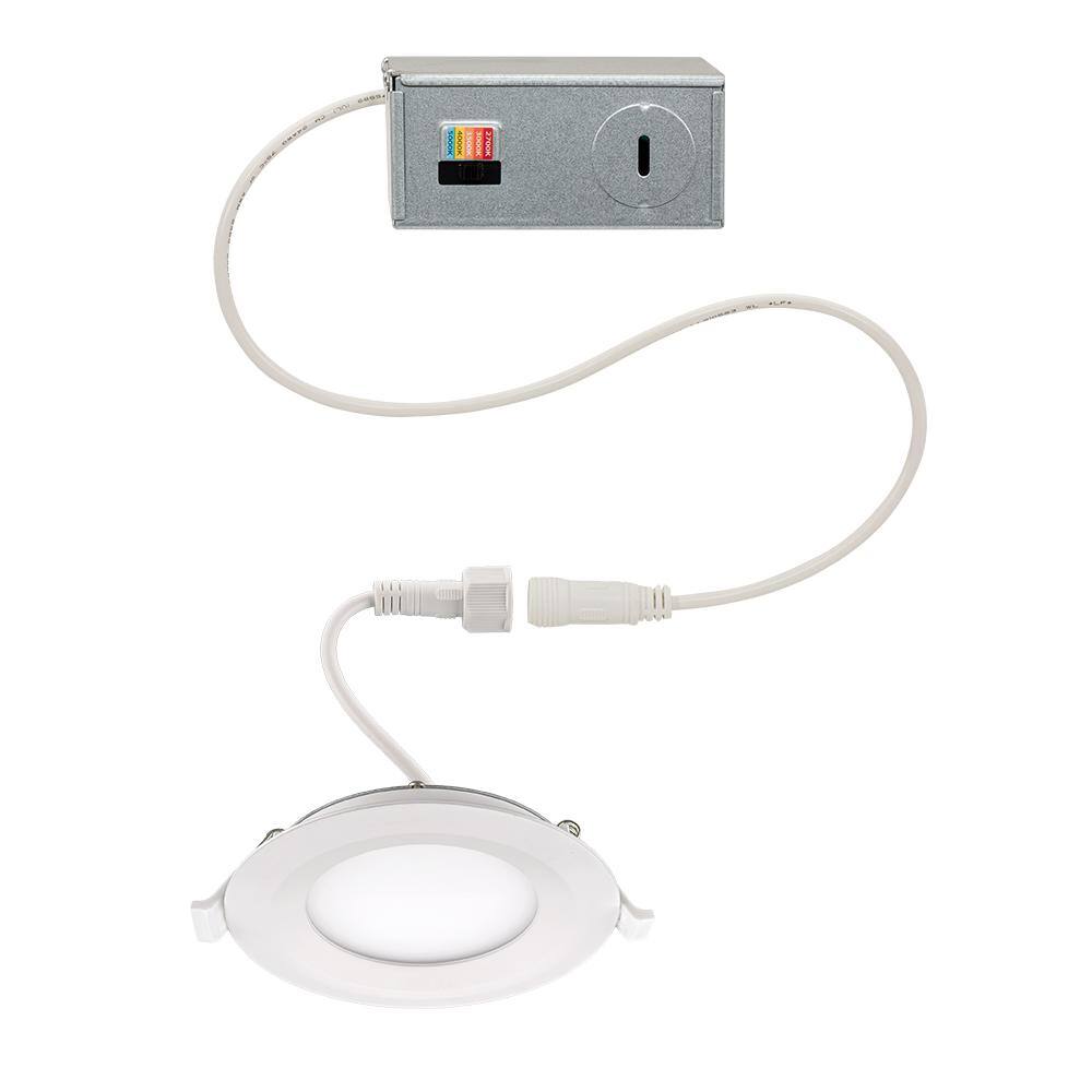3 in. Canless Integrated LED Recessed Light Trim 550 Lumens Adjustable CCT 