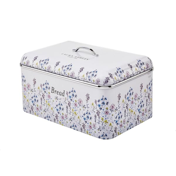 Laura Ashley Stainless Steel Bread Box Wild Meadow VQBB66CLAWM