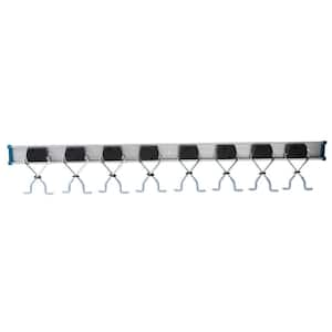 36 in Adjustable Aluminum X-Clamp Wall Mount Storage Tool Organizer