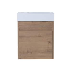 18.11 in. W x 10.23 in. D x 22.83 in. H Bath Vanity Cabinet without Top with Single Sink in Imitative Oak