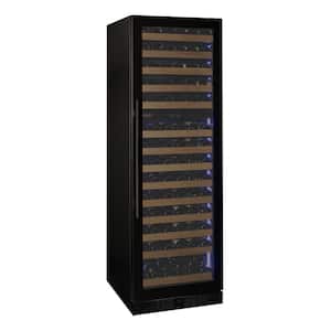 Reserva Series 154 Bottle 71 in. Tall Dual Zone Digital Wine Cellar Cooling Unit in Black Glass with Right Hinge