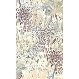 Beige and Brown Hand Painted Abstract Print Non-Woven Paste the Wall Textured Wallpaper 57 sq. ft.