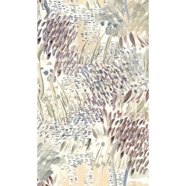 Walls Republic Beige and Brown Hand Painted Abstract Print Non-Woven Paste the Wall Textured Wallpaper 57 sq. ft.
