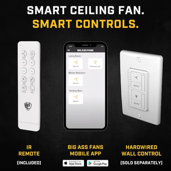 Big Ass Fans Haiku Coastal 60 Smart Outdoor Coastal Black